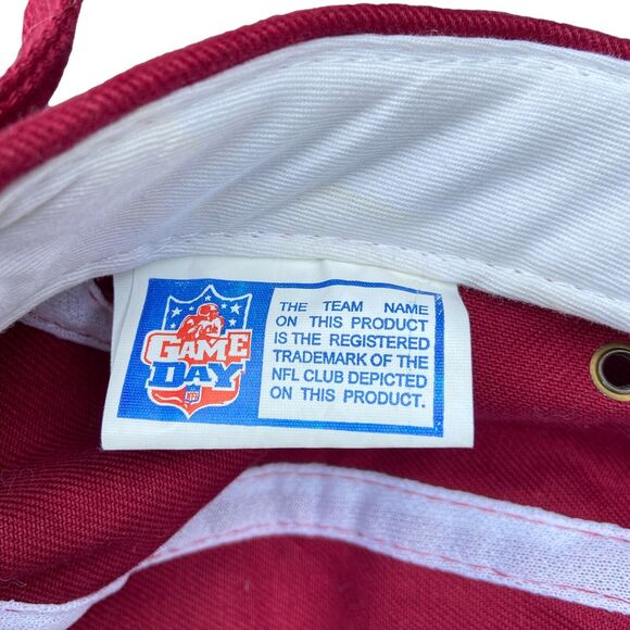 Vintage San Francisco 49ers Hat Cap‎ Spell out Embroidery Adjustable Red - Picture 6 of 7